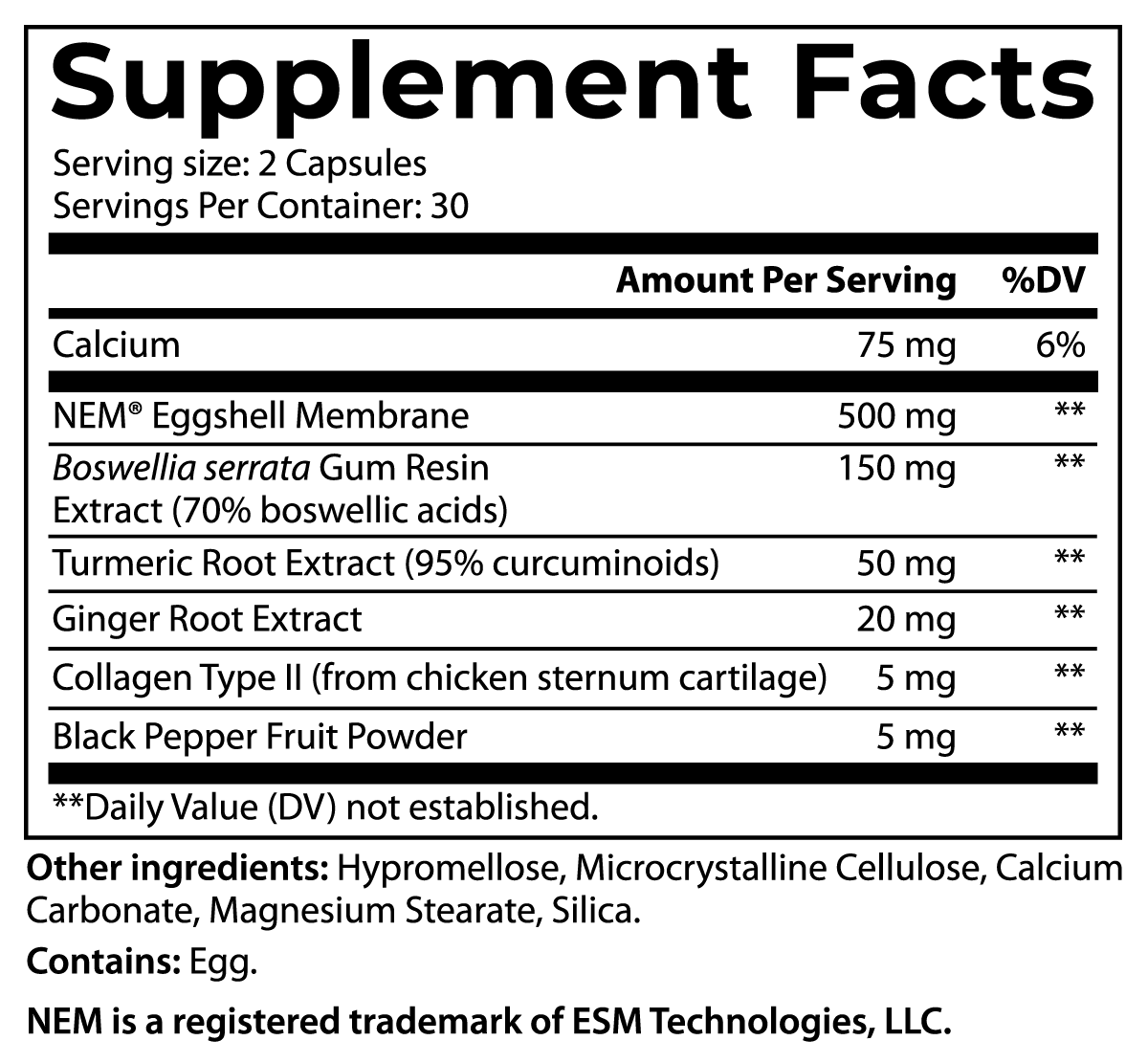 supplement facts